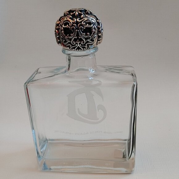 Empty DELEON Tequila Blanco Platinum Bottle 750 ml Agave Decanter Glass … - Picture 3 of 6